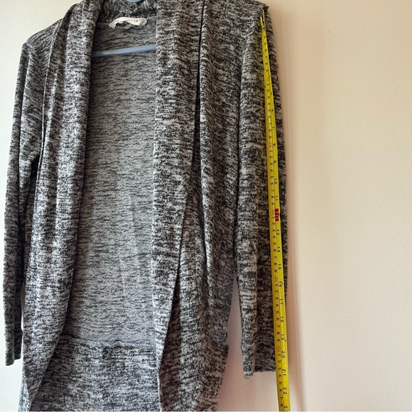 Bluenotes Gray Marled Open Front Lightweight Cardigan Sweater Women’s Small - Picture 6 of 7